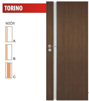 DRZWI WEWNĘTRZNE VERTIM TORINO WZÓR A, B, C