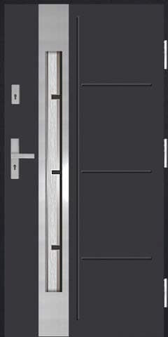 DRZWI MAR-TOM Modern Silver 91-59 MILK 55