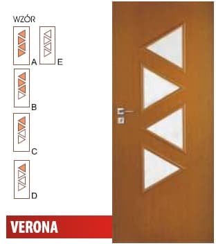 DRZWI WEWNĘTRZNE VERTIM VERONA WZÓR A, B, C, D, E