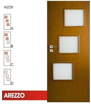 DRZWI WEWNĘTRZNE VERTIM AREZZO WZÓR A, B, C, D