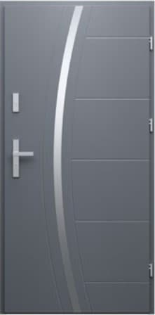 DRZWI WIKĘD DO MIESZKAŃ WZÓR 40 IRON RC3 INOX Obustronny