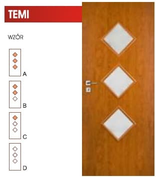 DRZWI WEWNĘTRZNE VERTIM TEMI WZÓR A, B, C, D