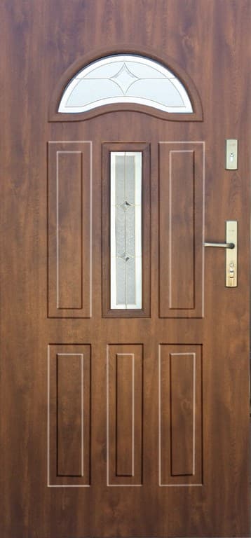 DRZWI ZEWNĘTRZNE WIKĘD PREMIUM WZÓR 34 z przeszkleniem - 23% VAT (BEZ MONTAŻU)