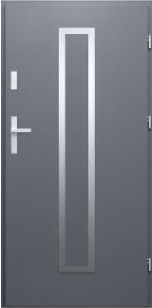 DRZWI WIKĘD DO MIESZKAŃ WZÓR 12 PROTECT RW + RC3 + IE30 INOX Obustronny