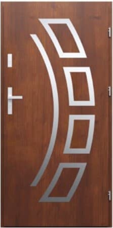 DRZWI WIKĘD DO MIESZKAŃ WZÓR 21 IRON RC3 INOX Obustronny