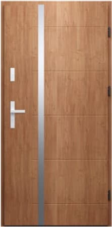 DRZWI WIKĘD DO MIESZKAŃ WZÓR 41A IRON RC2 INOX Obustronny