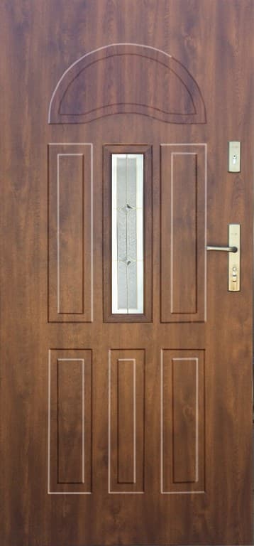 DRZWI ZEWNĘTRZNE WIKĘD PRESTIGE WZÓR 34B z przeszkleniem - 8% VAT (Z MONTAŻEM)