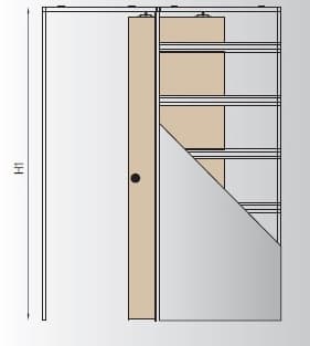 Drzwi wewnętrzne SYSTEM PRZESUWNY W KASECIE