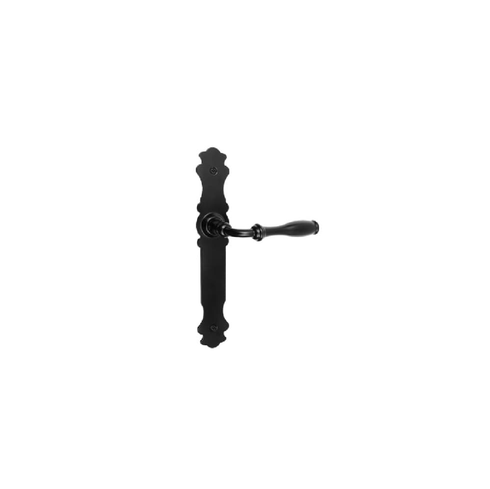 Klamka BARCZ TOULOUSE czarny długi szyld