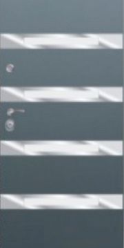 Drzwi zewnętrzne Delta PREMIUM GŁADKIE LINEA4 INOX - 8%Vat (z montażem - klienci indywidualni)