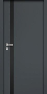 Drzwi Pol-Skone Creato A01 szyba laminowana czarna
