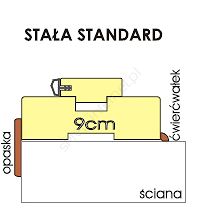 Ościeżnica Vertim stała standard