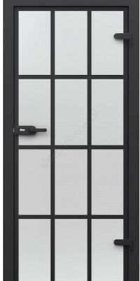 DRZWI PORTA GLASS SZYBA PRZEZROCZYSTA Z MALOWANYMI SZPROSAMI