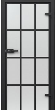 DRZWI PORTA GLASS SZYBA PRZEZROCZYSTA Z MALOWANYMI SZPROSAMI