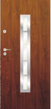 Drzwi zewnętrzne Delta Universal 45 GŁADKIE DRABINKA INOX - 8%Vat (z montażem - klienci ndywidualni)
