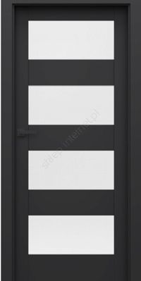 DRZWI PORTA VERTE HOME CZARNE L4