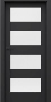 DRZWI PORTA VERTE HOME CZARNE L4
