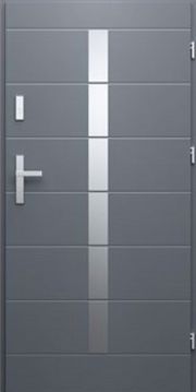 DRZWI WIKĘD DO MIESZKAŃ WZÓR 44C IRON RC3 INOX Obustronny