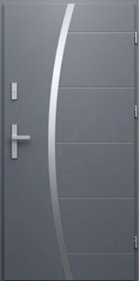 DRZWI WIKĘD DO MIESZKAŃ WZÓR 40A IRON RC2 INOX Obustronny