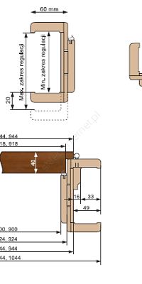 OŚCIEŻNICE REGULOWANE - STANDARD