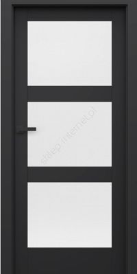 DRZWI PORTA VERTE HOME CZARNE N3